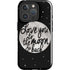 To The Moon And Back BW iPhone 16 Pro Impact Case